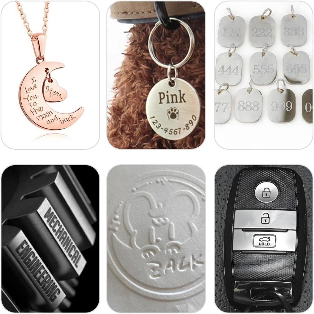 3-12.5 Mm Number Stamp With Plastic Case Metal Punch Stamping Tools Embossing Tools  Metal Working