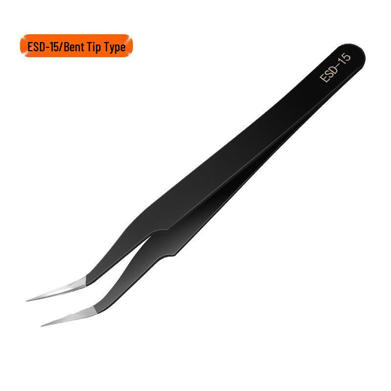 Stainless Steel Eyelash and Blackhead Tweezers for Grafting and Hair Removal.