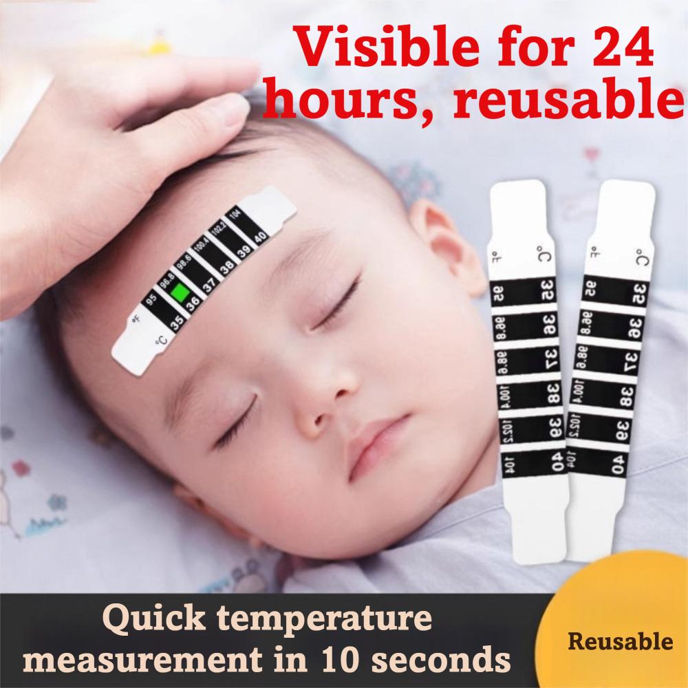 Non-Disposable Health Monitoring Patch Reusable Fever Test Sticker Baby Temperature Strip For Kid