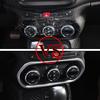 For Jeep Renegade 2015 2016 2017 2018 2019 Center Console Dashboard AC Air Condition Switch Button Panel Cover Trim Sticker