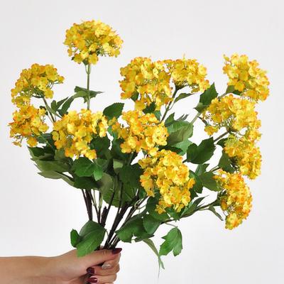 White Artificial Hydrangea 3 Heads Fabric Green Hydrangea Long Branches Decor Spring Artificial Floral Arrangement Wedding
