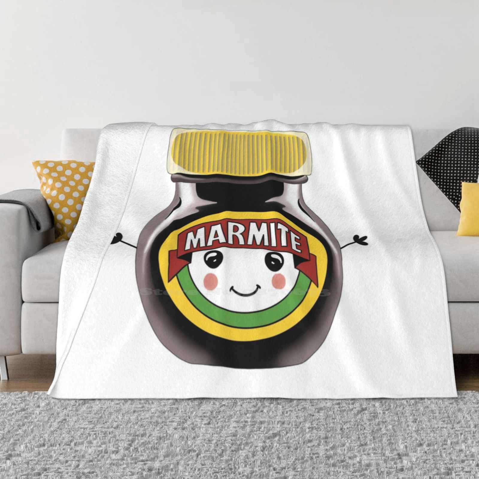 Marmite Cutie Soft Warm Blanket Sofa/Bed/Travel Love Gifts Marmite Lover Theodora Gould Marmite Jar Marmite Cutie Fun Marmite 30x40in