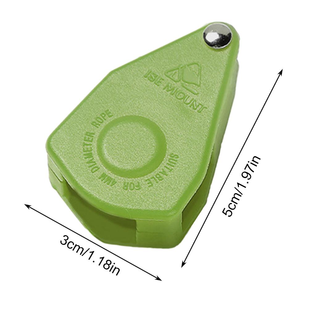 LF# Camping Tent Pulley Adjustable Camping Pulley Regulator (Green)