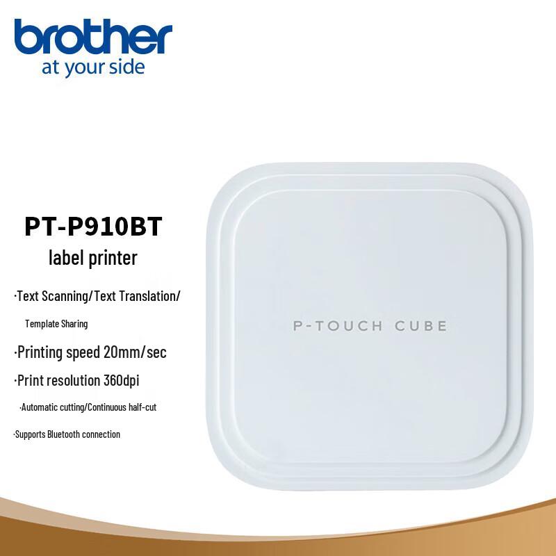 Brother PT-P910BT Desktop Bluetooth Label Printer