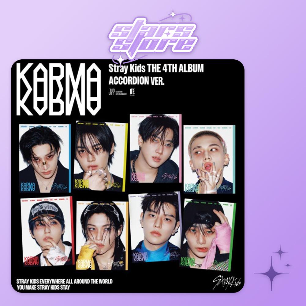 

POB Предзаказ Stray Kids - 4-й альбом [KARMA] (АККОРДЕОН Вер.) Преимущество предзаказа Random