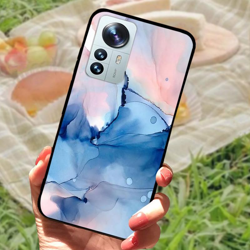 For Xiaomi Mi 12 Case 12X 12S Soft Silicone Cartoon Painted Phone Cover For Xiaomi 12 Pro Case 12S PRO Shockproof Coques Bumper