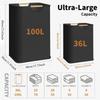 Foldable Laundry Basket,Extra Large Storage Hamper with Wooden Handles,Collapsible Organizer for Bathroom Bedroom Laundry Hamper