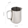 Stainless Steel Coffee Jug Safe Handle Milk Frothing Pot Latte Art Latte Pitcher  Coffee Making