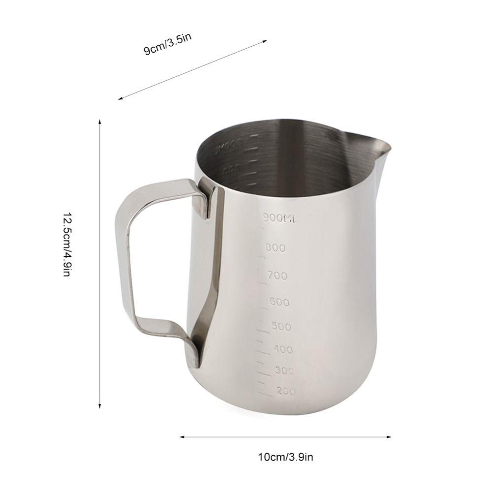 Stainless Steel Coffee Jug Safe Handle Milk Frothing Pot Latte Art Latte Pitcher Coffee Making