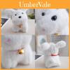 Cute White Dog Plush Toy With Sound For Gift And Collection