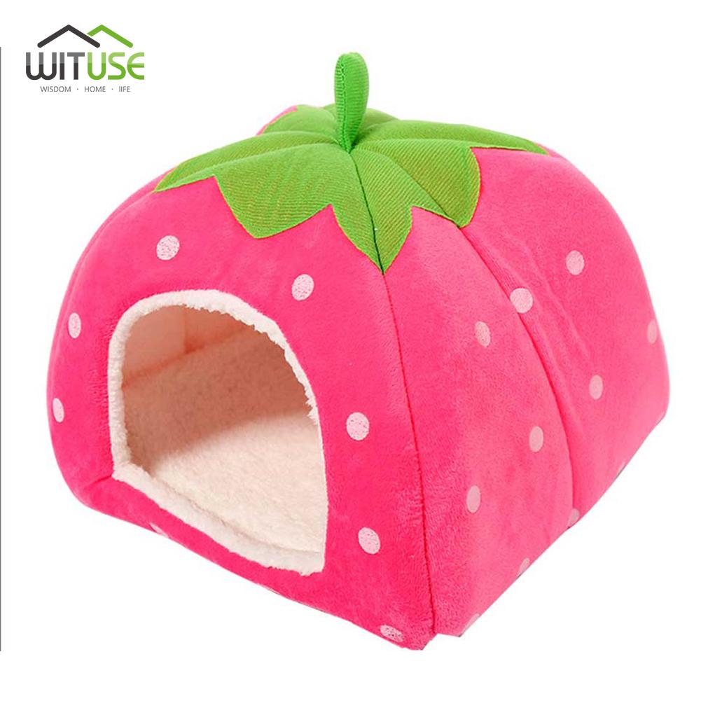 strawberry cat bed