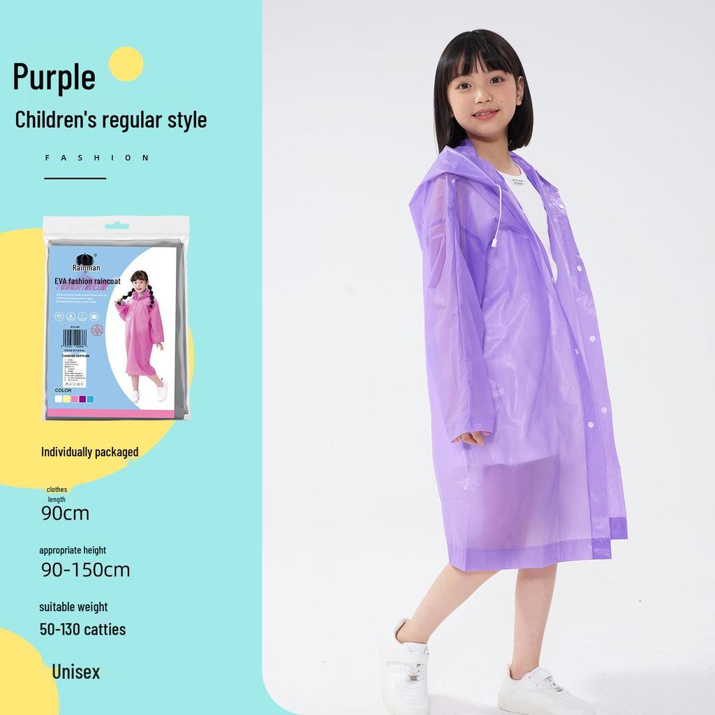 Reusable Full-Length Women's Raincoat for Outdoor Use