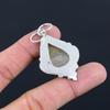 Daughters Day Deal 925 Silver Natural Golden Rutile Bezel Boho Pendant Jewelry