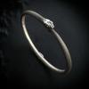 Elegant Alloy Craftsmanship Ouroboros Bracelet Symbolic Daily Wear Bangle Mystical Jewelry for Party Wear