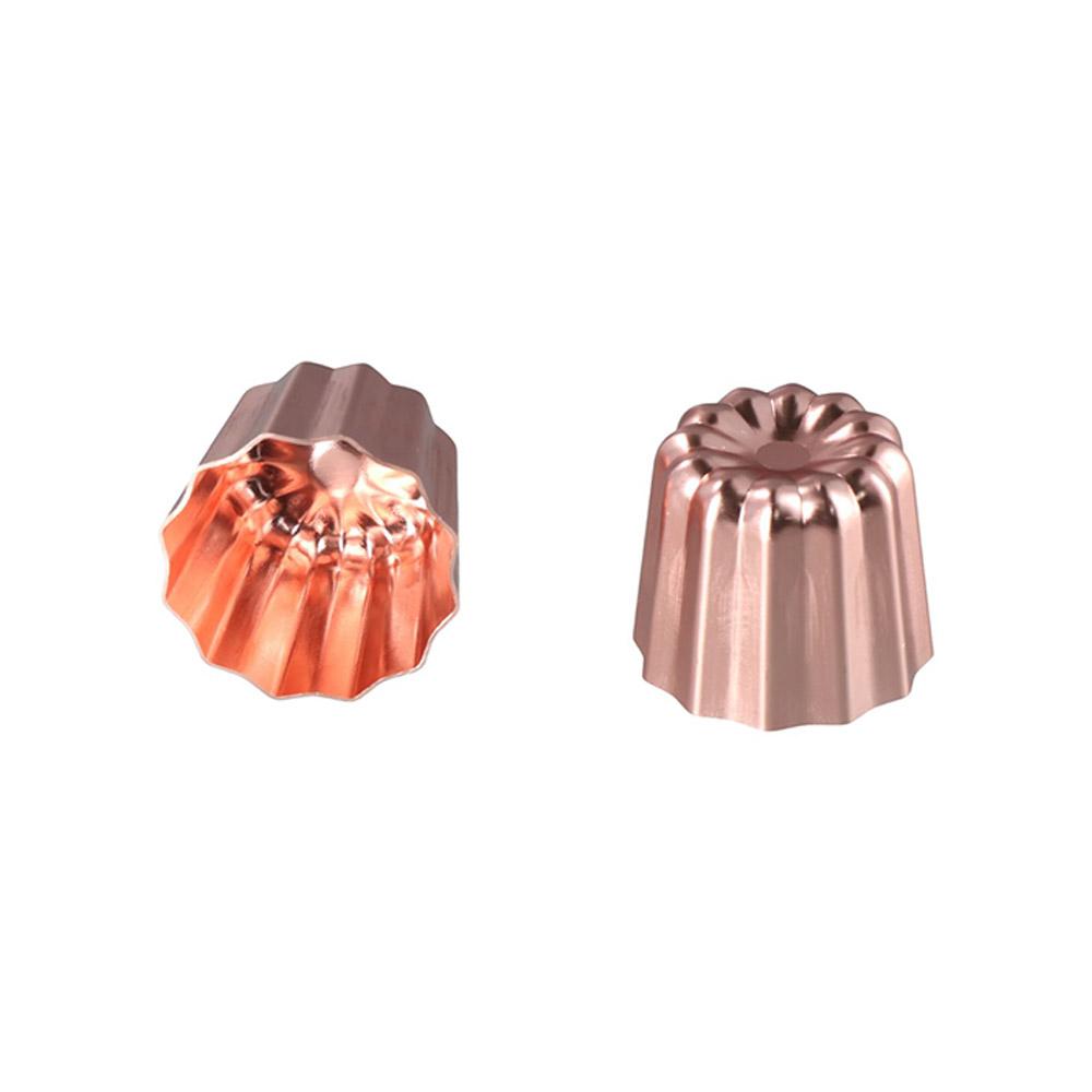 4Pcs Non-stick Cannele Mold Mini Cupcake Mould Baking Canele Cake Mould  Cake