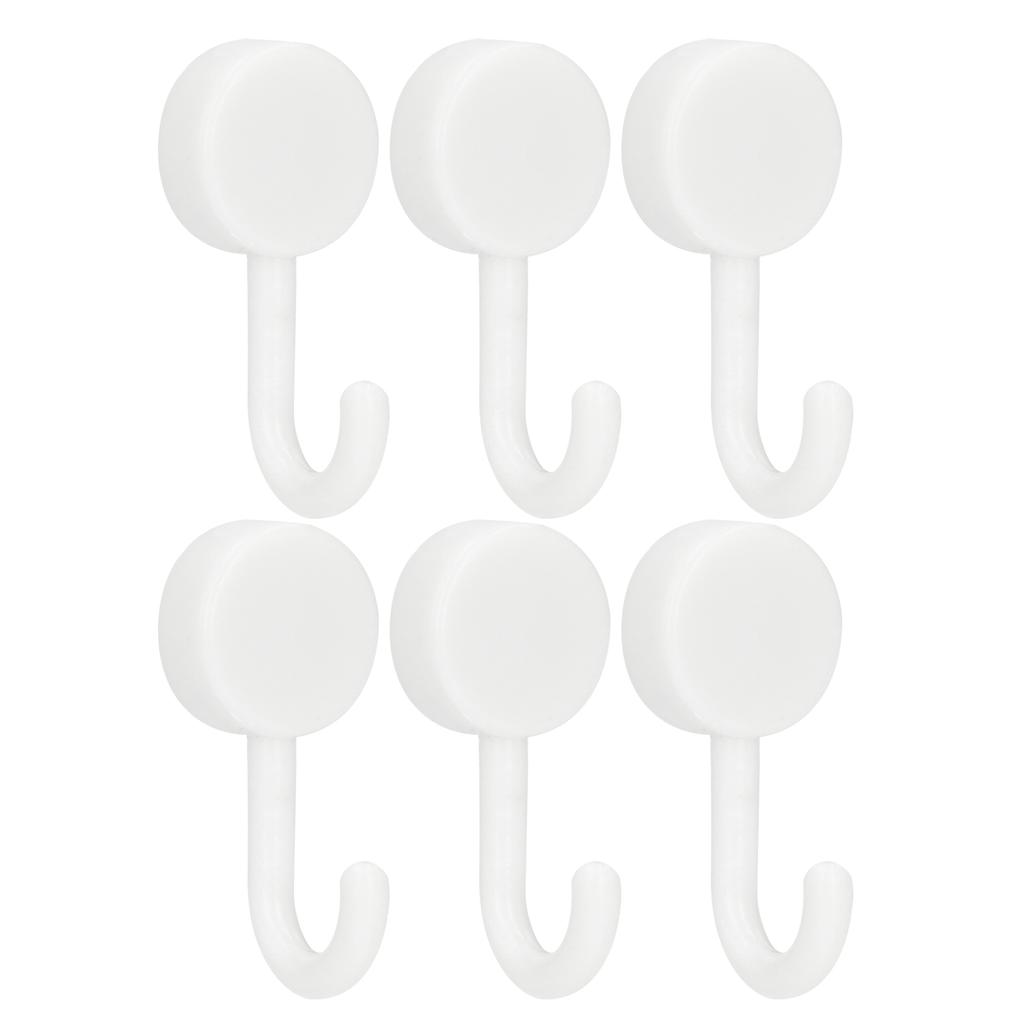 6 STÜCKE E18 Magnethaken 0 bis 5 kg N52 Hochleistungsstarker Starker Magnethaken zum Aufhängen Garage