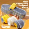 1 Paar Zuschneidbare Belüftete Einlegesohlen Elastizität Unisex Warm Imitierte Wolle Weiche Sohle Baumwolleinlegesohlen