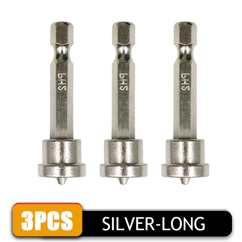 1-3pcs Hex Screwdriver Bit Magnetic Screwdriver Holder Ring Woodworking Positioning Bit Batch Head For Electric Screwdriver Kit
