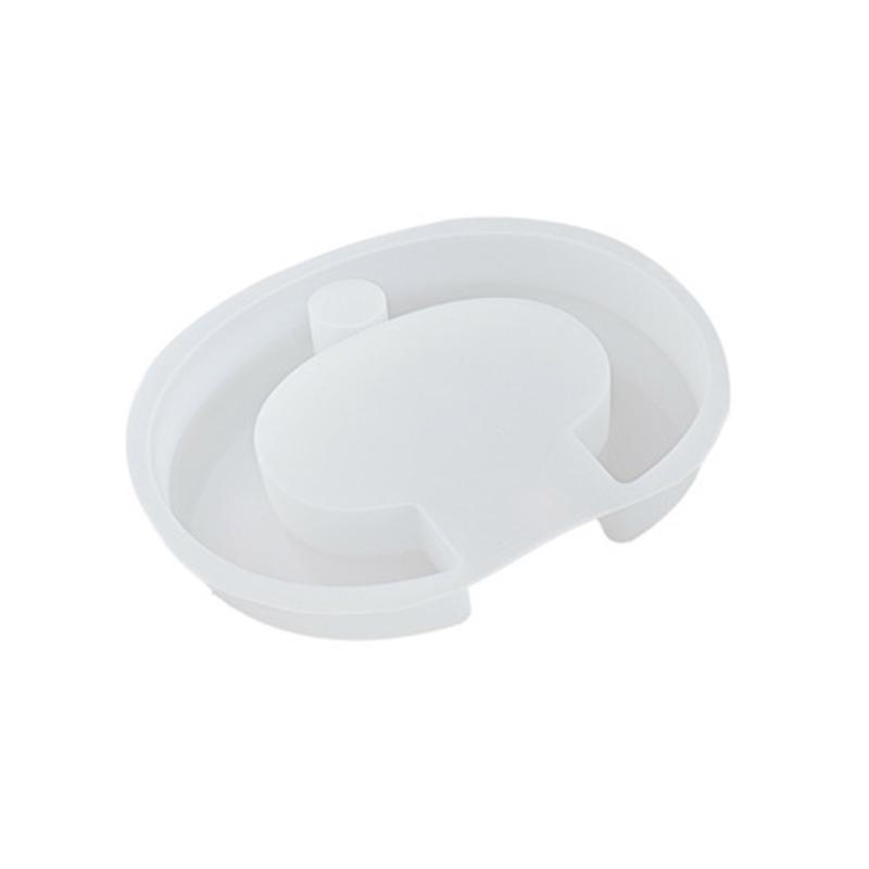 English Letter Shape DIY Silicone Mold 3D Handmade Candle Holder Molds Gypsum Resin Mold Craft Candlestick Mould Decor