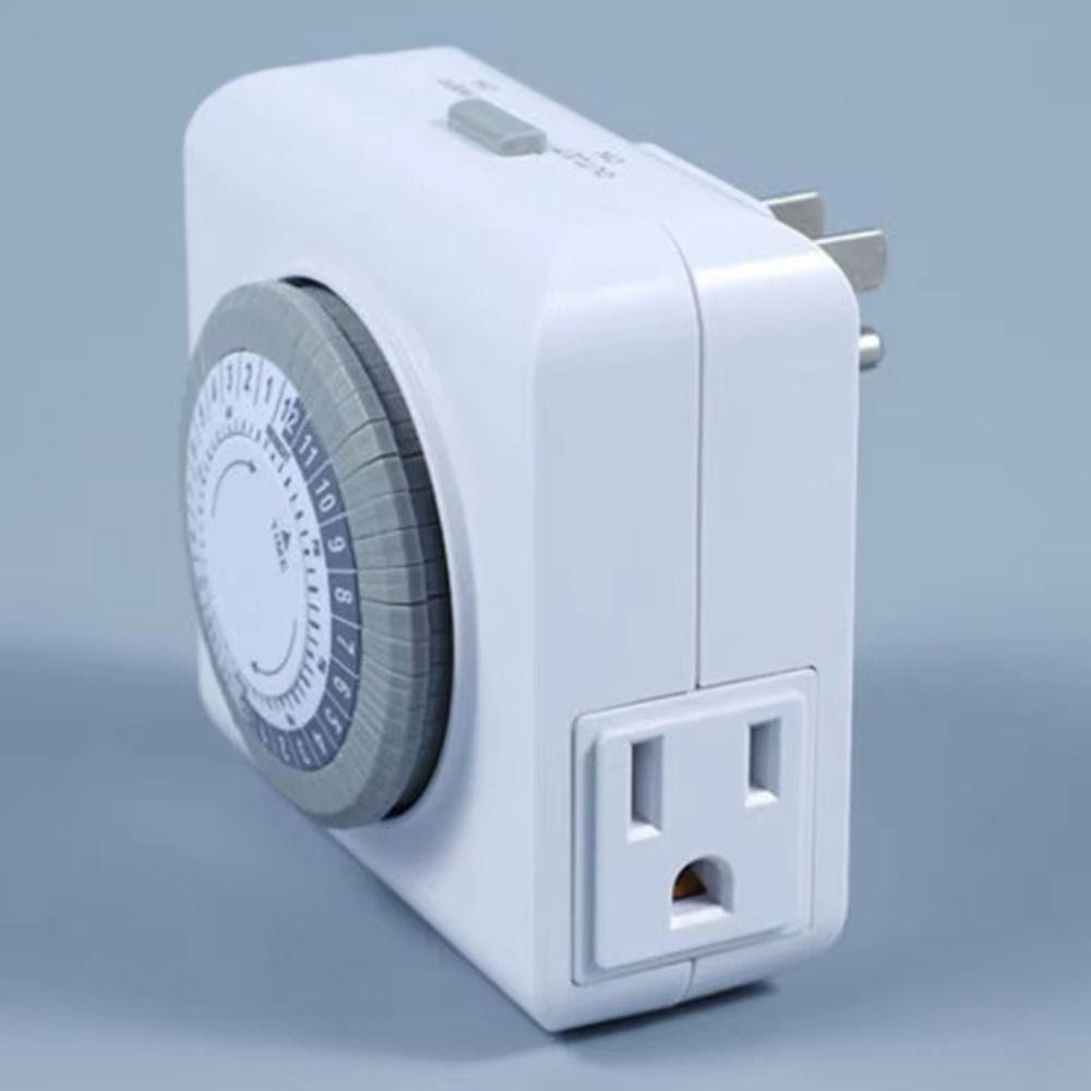 24-Hour Cycle Mechanical Timer 15A 1250W Outlet Timer Plug-in Timer  Daily On/Off Cycle