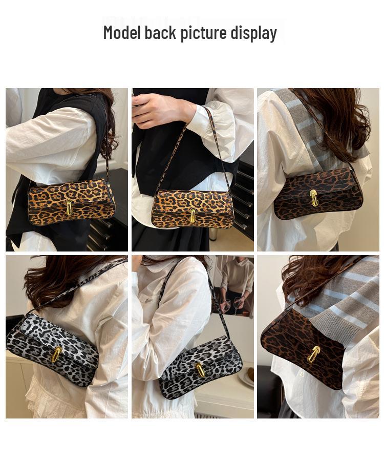Leopard Print 2025 Trend Women's Handbag - Small Square Crossbody & Shoulder Bag for European and American Fashion.
