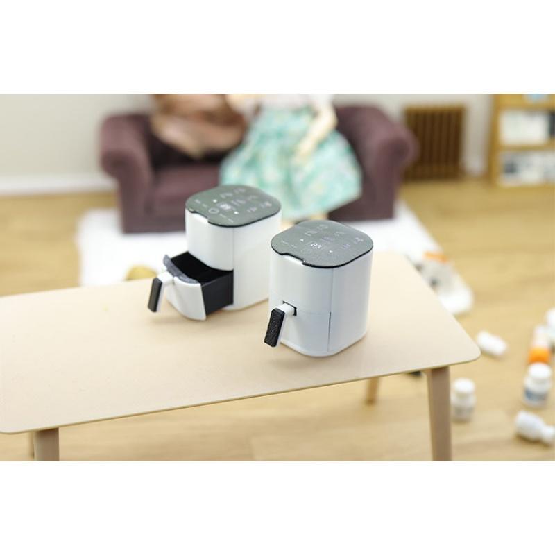 

1Pcs Kids Storytelling Game Toy 1/12 Scale Miniature Air Fryer For Doll House Kitchen Scene Arrangement With Realistic Detail 1Pcs