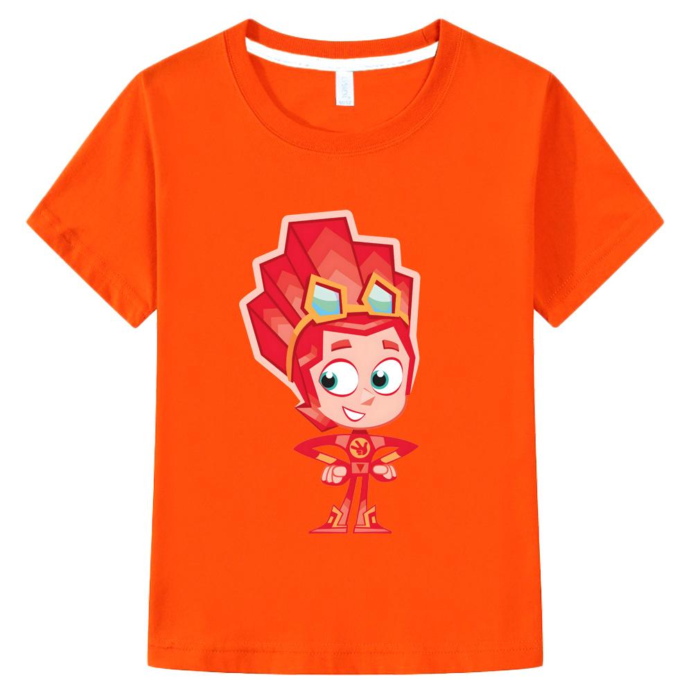 The Fixies Cartoon 100%Cotton T-shirts Funny Cat Family Comfortable Tee-shirt Kawaii Children Short Sleeve Breathable Tshirts