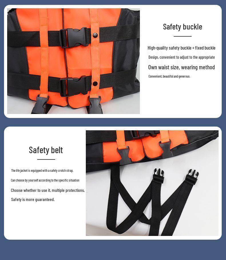 Professional Adult & Children Marine Life Jacket - Ideal for Swimming, Fishing, Snorkeling & Survival