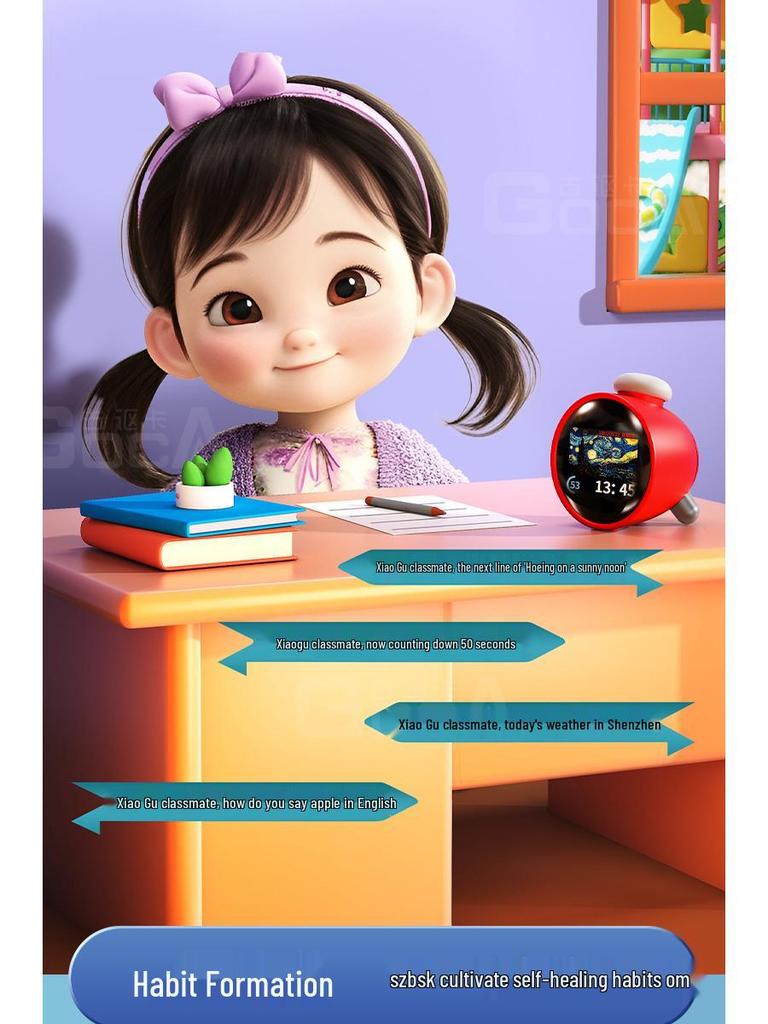 AI Smart Alarm Clock: Student's Multifunctional Voice Q&A Robot for Early Education and Self-Discipline