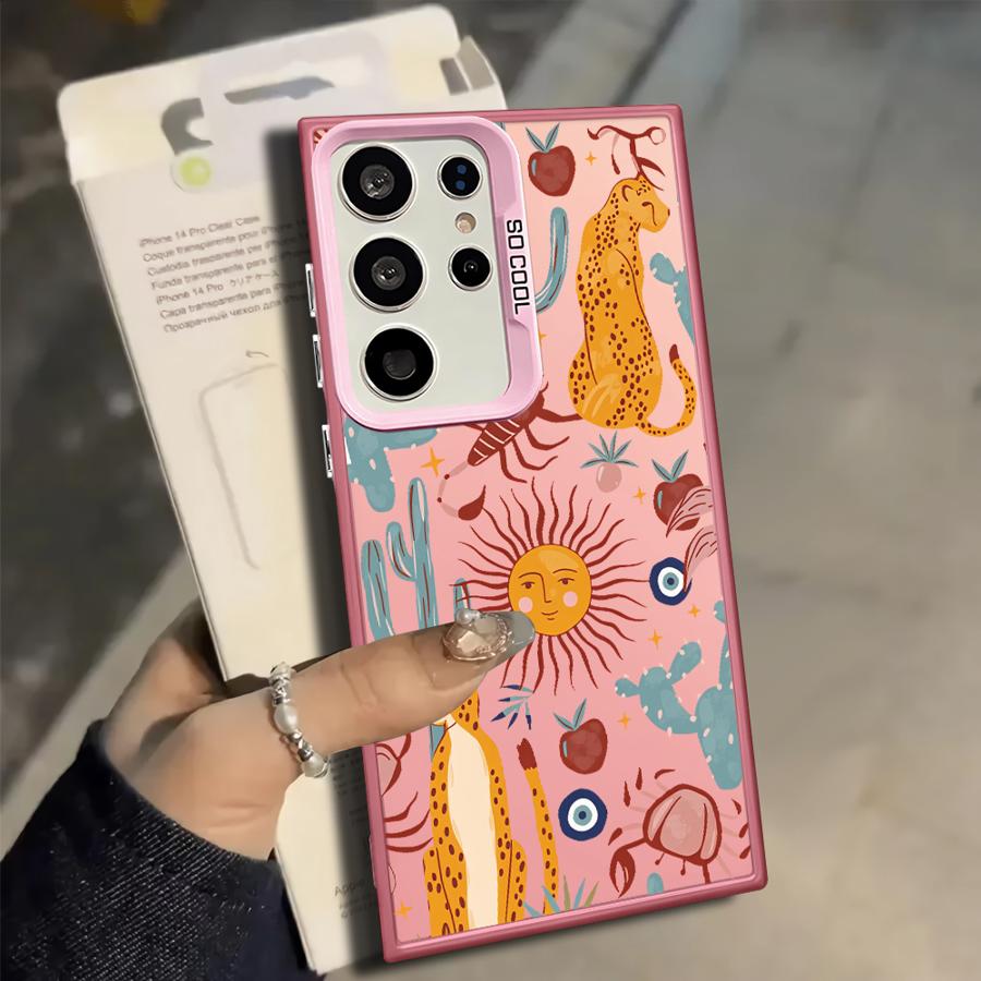 Flower Animals Case for Samsung Galaxy S25 S24 FE S23 S23 Ultra Note 20 Ultra S20 Plus S25Edge S22 S21 Phone Cover