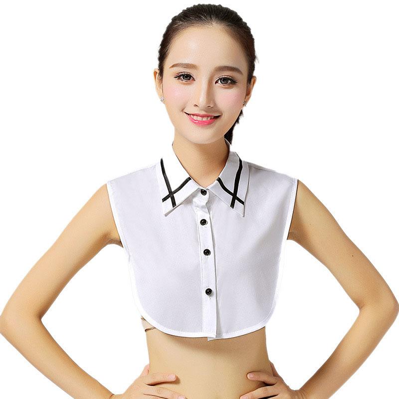 Detachable Fake Collar Classic Half Shirt Blouse Dickey Collar Faux False Collar Elegant for Women Girls
