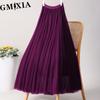 GMXIA 28 Colors Women's Fashion Casual Summer Spring Leisure Skirt