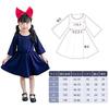 Kiki de Majo no Takkyubin cosplay Halloween disfraz infantil bruja para niños mono diadema bolso de hombro set de 3 piezas servicio de entrega fiesta concurso