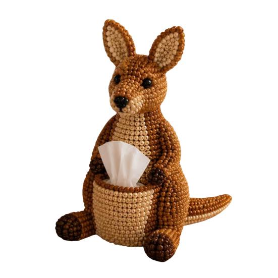 Beaded Animal Tissue Box DIY Kit Tiny 3D A