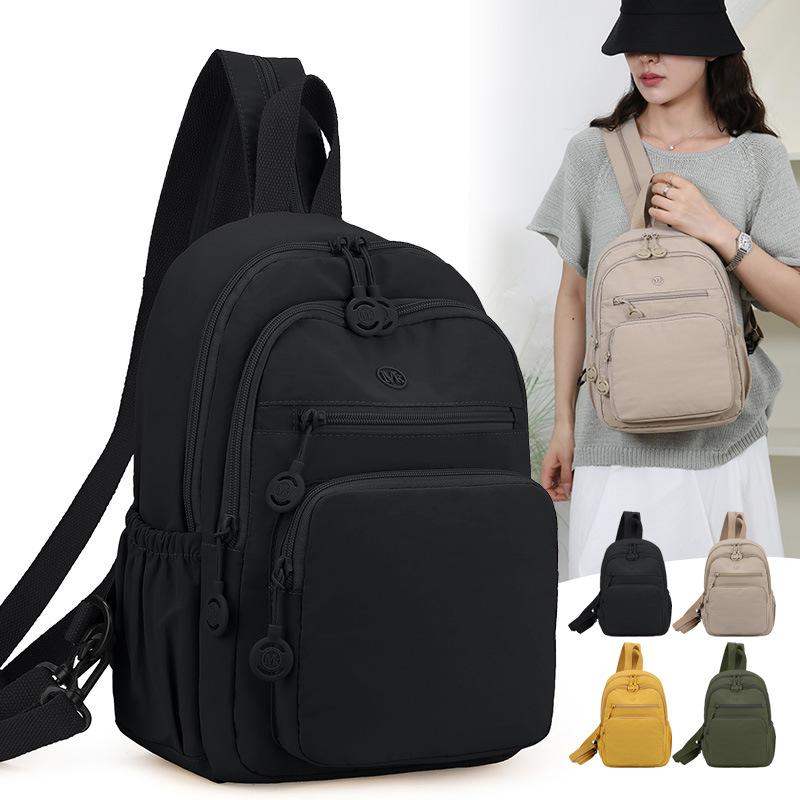 Schoolbag new backpack for women, casual fashionable versatile lightweight nylon for travel