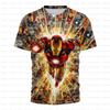 Men's 3D Printed Avengers League Iron Man PatternT-shirt -Summer Street Style Round-neck Short-sleeved Adult Sports Shirt