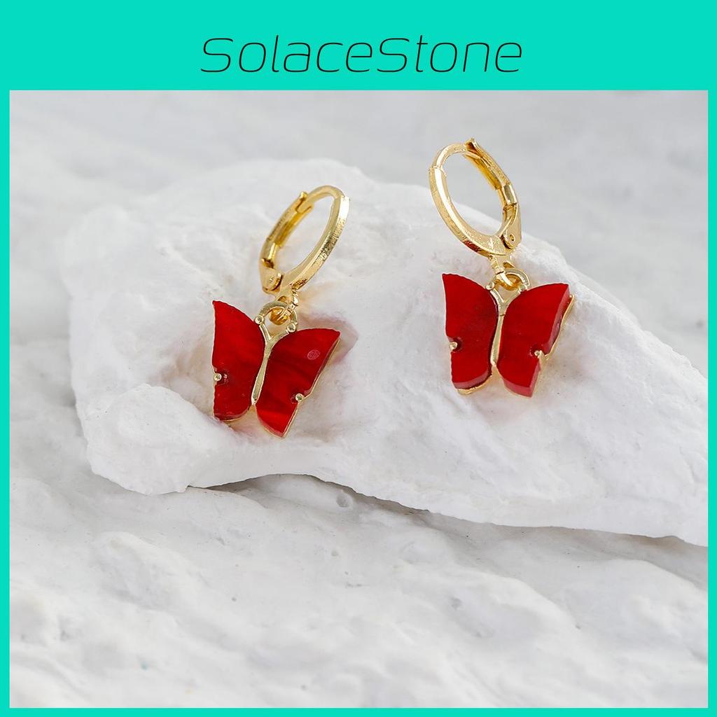 Trendy Fashionable Butterfly Earrings Geometric Design For Women Alloy Material