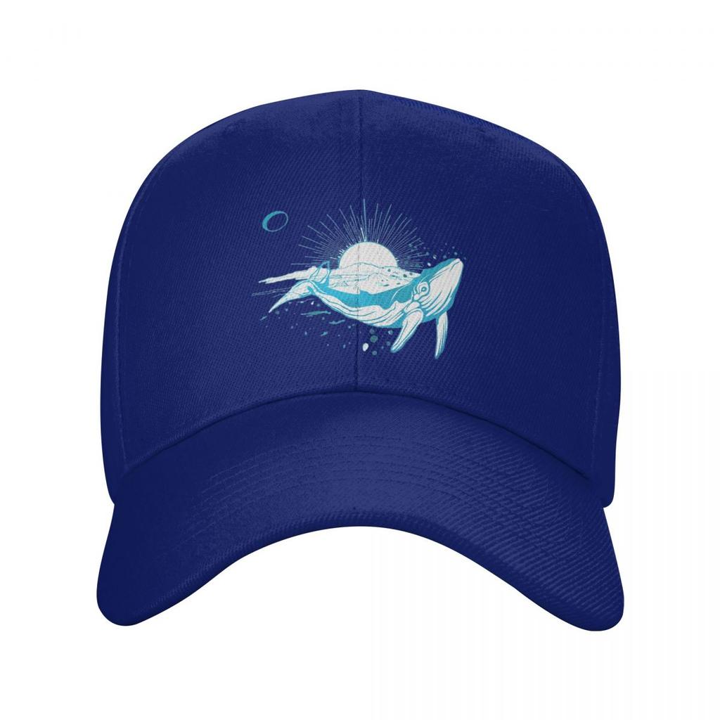 Cartoon Whale Ocean Animal Sunset Print Baseball Caps Fashion Men Women Hats Outdoor Cap Sports Baseball Hat Casquette
