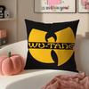 Hip Hop American Music Brand WWu Clan Tangs Cushion Cover Pillowcase Short Plush Invisible zipper Room Sofa Cushion Cover