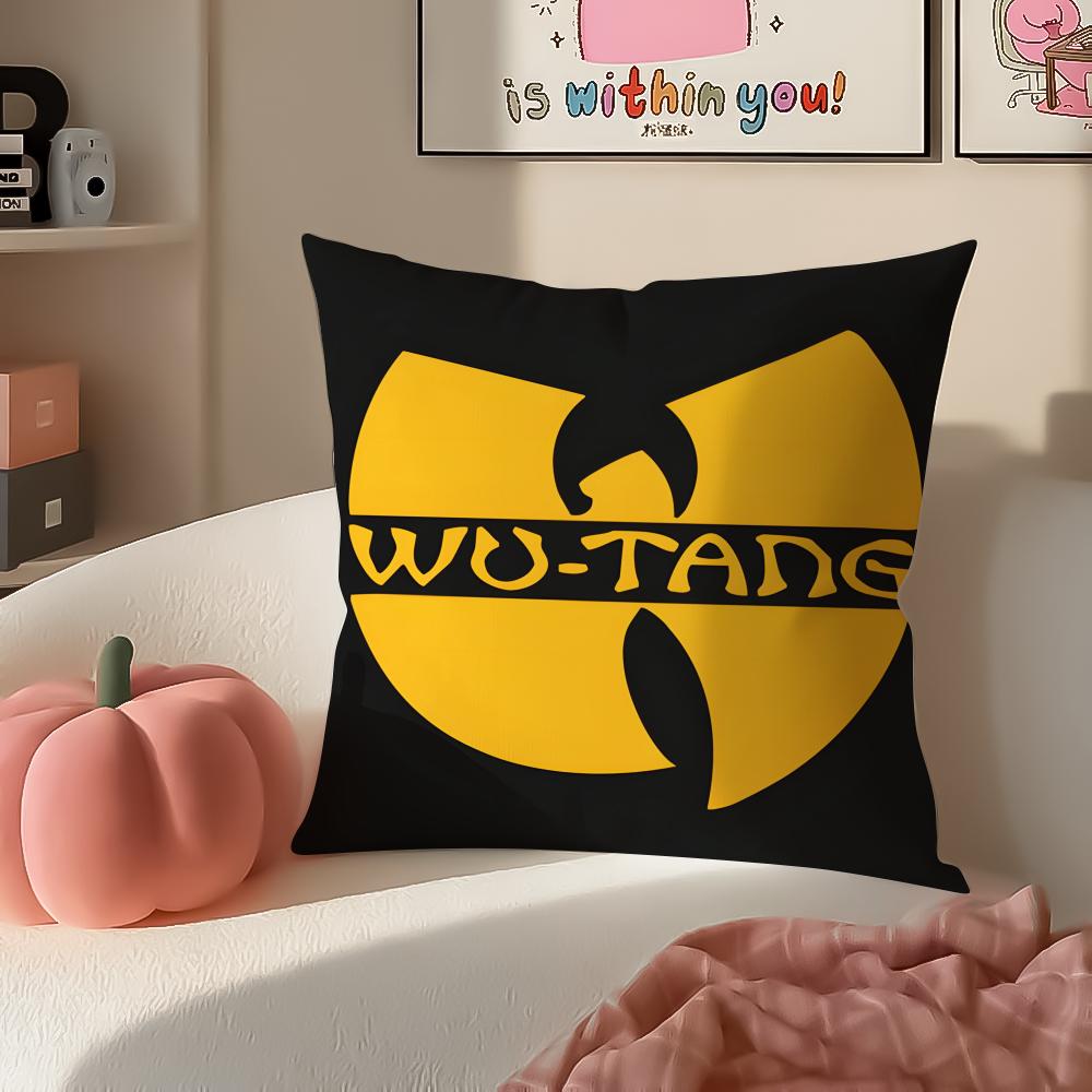 Hip Hop American Music Brand WWu Clan Tangs Cushion Cover Pillowcase Short Plush Invisible zipper Room Sofa Cushion Cover