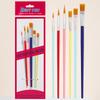 6 pcs sets multi-functional round head art painting plastic rod children DIY paint watercolor gouache oil brush for art lessons