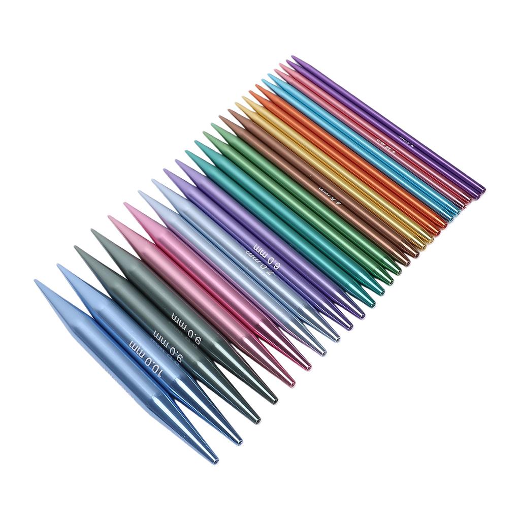 Interchangeable Circular Knitting Needles 3mm To 10mm with Clear Size Markings for Clothes Socks Scarves