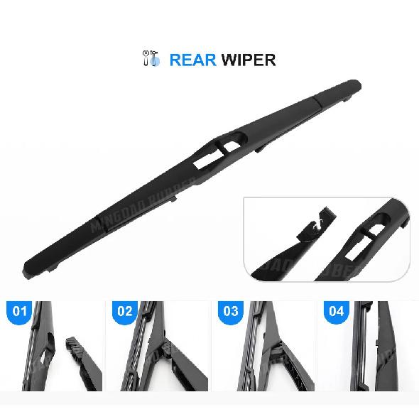 Windshield Windscreen Wiper Blades For Ford Focus 3 Hatchback Front Rear Window 2011 2012 2013 2014 2015 2016 2017