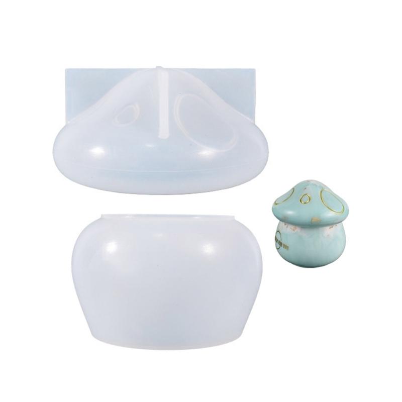 7 Stück kleiner Pilz-Schmuck Silikonformen Epoxid-Schmuckform Harz-Gießform Anhängerform Geeignet für DIY-Bastelarbeiten