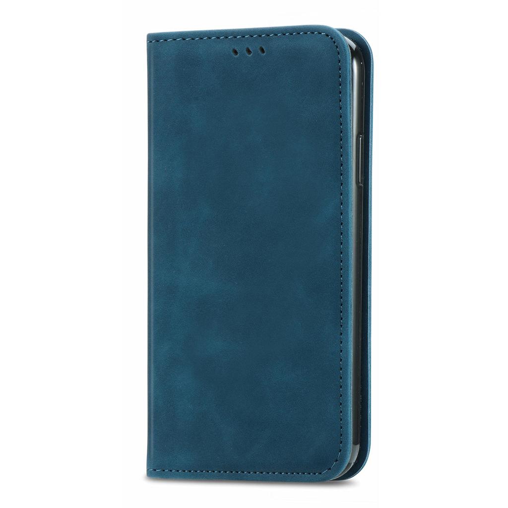 For Motorola Moto G54 5G Magnetic Case Skin-touch Wallet Stand PU Leather Phone Cover