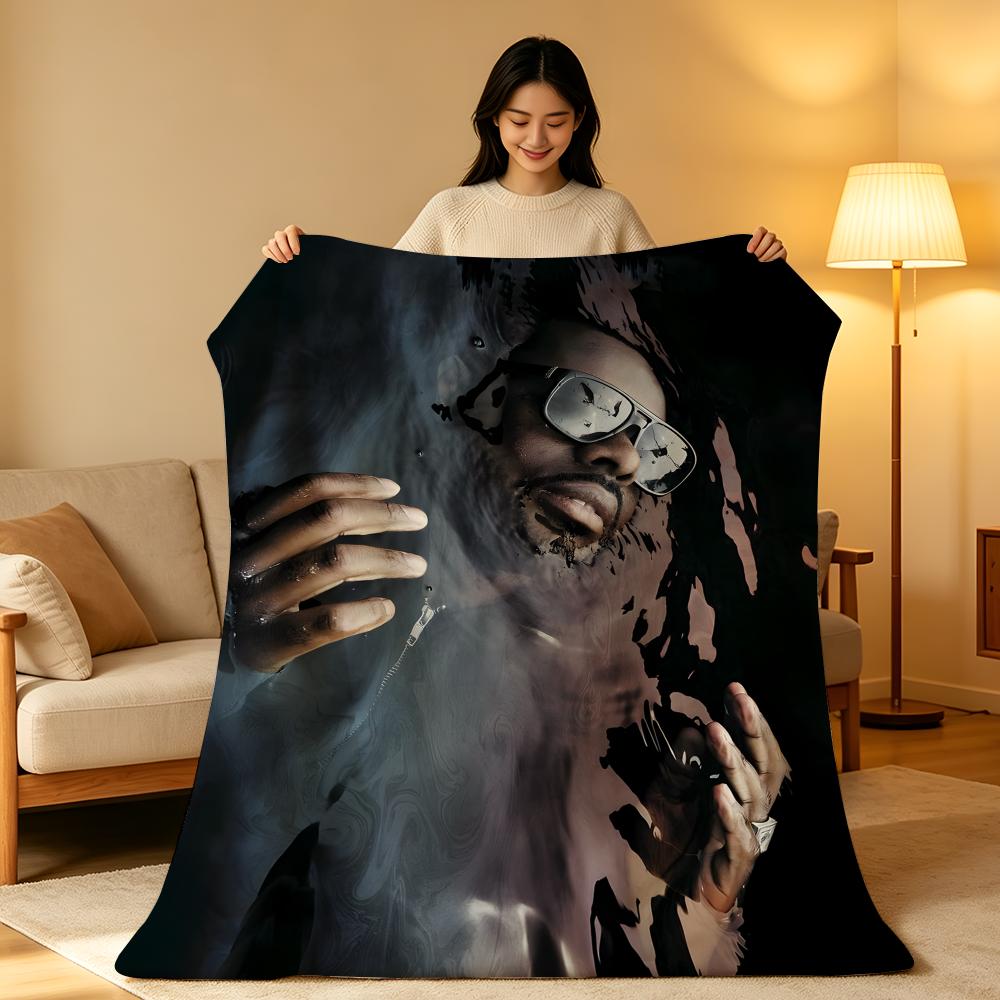 Music G-Gims Throw  High-Density Short Plush Blanket Soft Skin-Friendly For Sofa Nap Air-Conditioned Room
