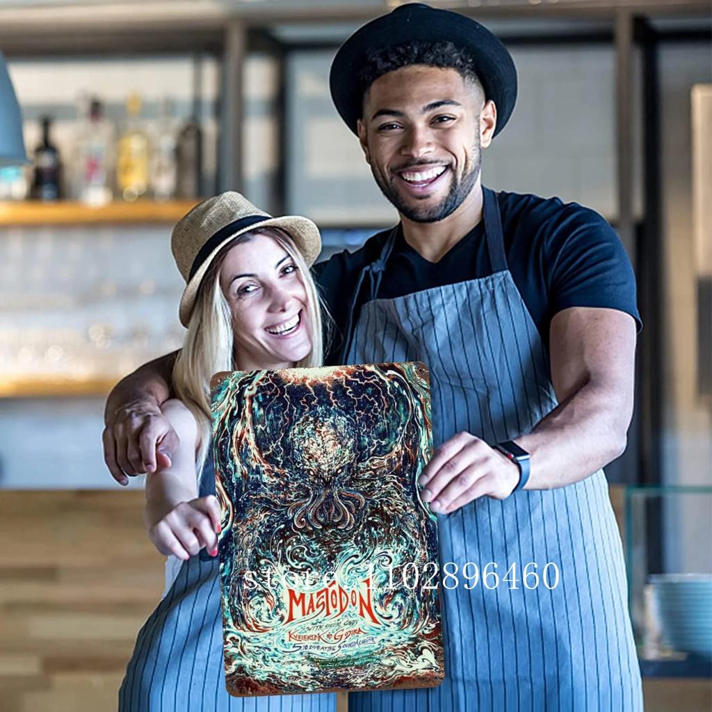 Mastodon Zpěvák Kovové Plakety a Znamení nástěnná dekorace Vintage Plechové Znamení Kapitán Kovový Plakát Dekor pro Bar Hospodu Klub Nástěnná Dekorace