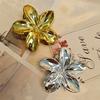 1-4Pcs Fashion Flower Hair Claw Clips for Women Gold Silver Color Large Hairpins Ponytail Shark Clip Headdress Hair Accessories