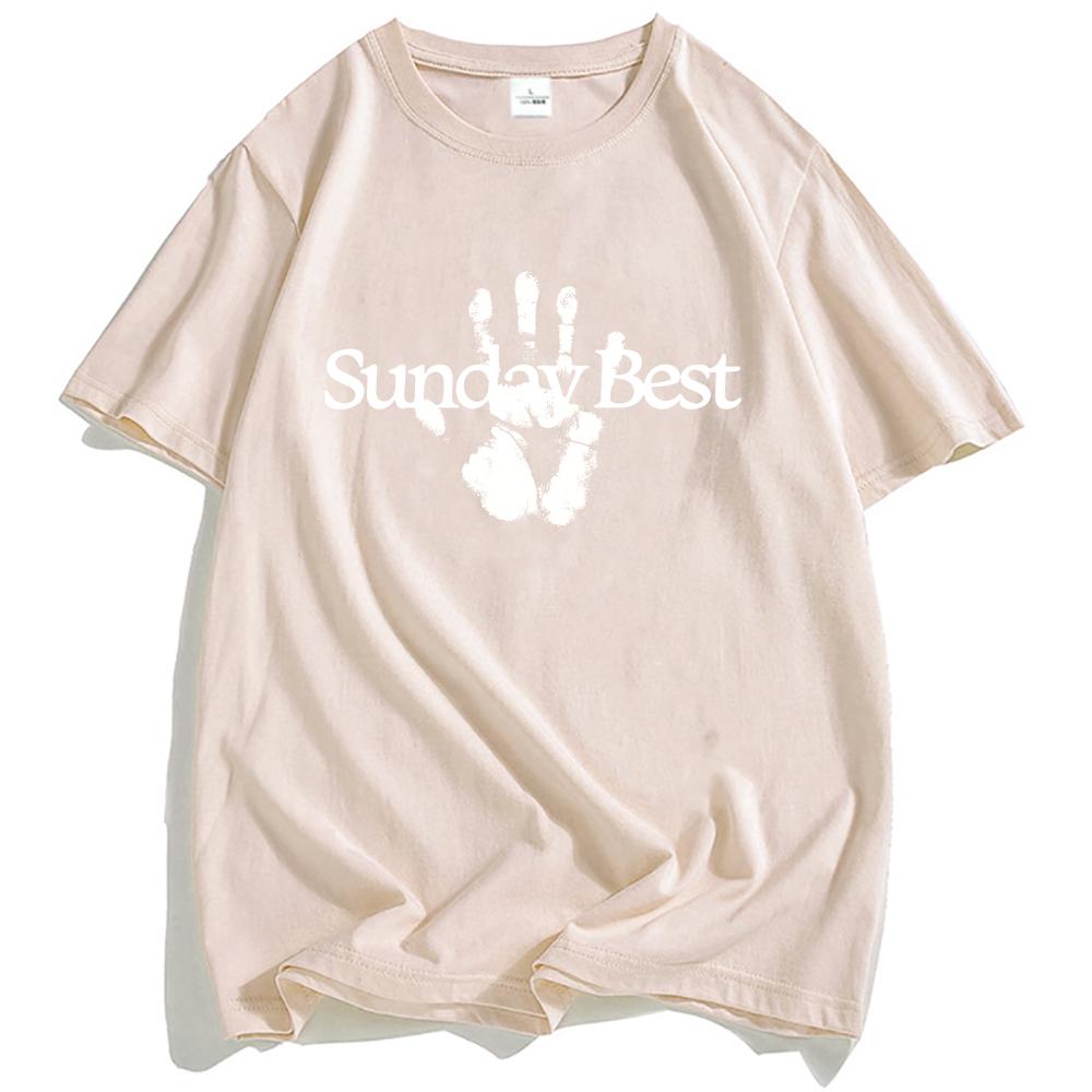 

SUNDAY BEST HANDPRINTED TEE Nick Jonas Singer Fashion Tshirt Short Sleeve Loose Male Tshirts Cotton Unisex Streetwear Men Shirt 3XL