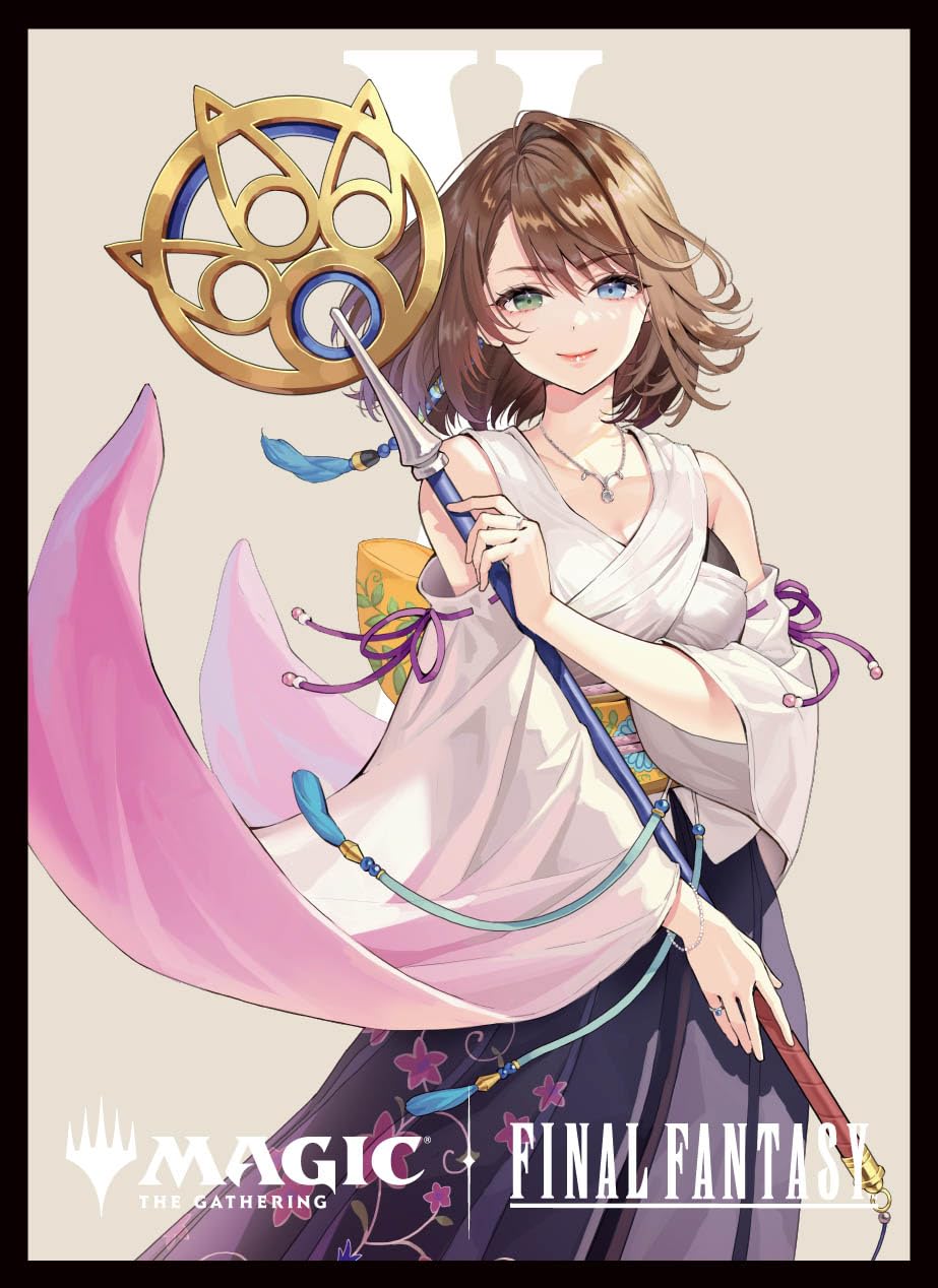 Ensky The Gathering Final Fantasy Защитные протекторы для карт Безрамочное издание Grand Summoner Magic - Персонаж игрока - Юна, (MFS-12)